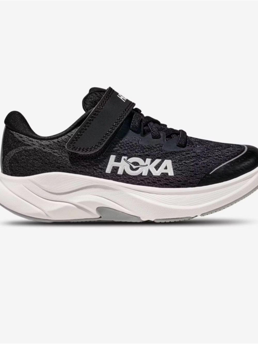 HOKA Kids RINCON 4 Black White Running Sneakers 3